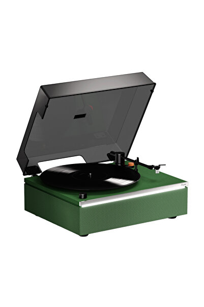 Hym Originals Lumi-S Yeşil Dahili Bluetooth Hoparlörlü Retro Pikap Plakçalar