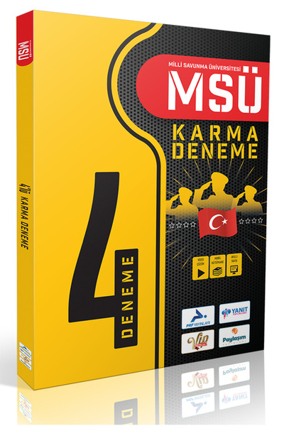 paraf yayınları MSÜ (Milli Savunma Üniv.) KARMA 4 FASİKÜL DENEME