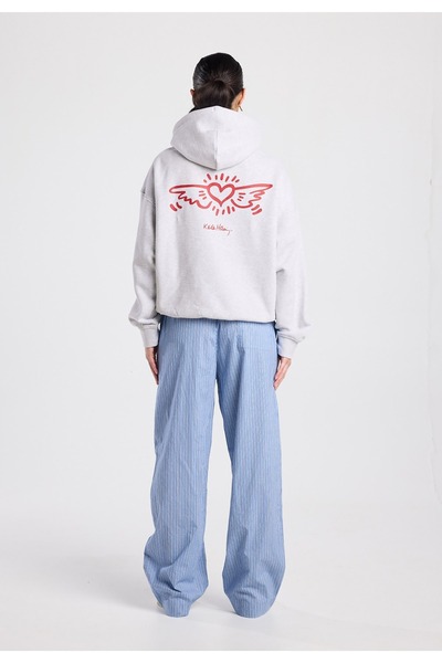 ZAVIXO Women's 3 Thread Street Style O Oversized Sweatshirt – Comfortable Fit...