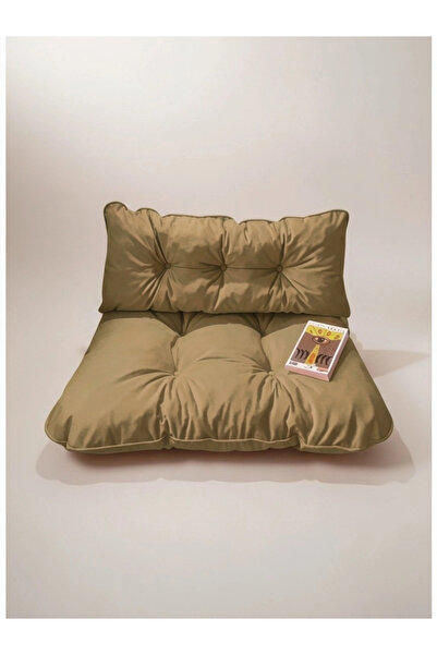 Gullfoss Kahve Puf Petek Önü Palet Yer Minderi İkili Takım 70x100 cm