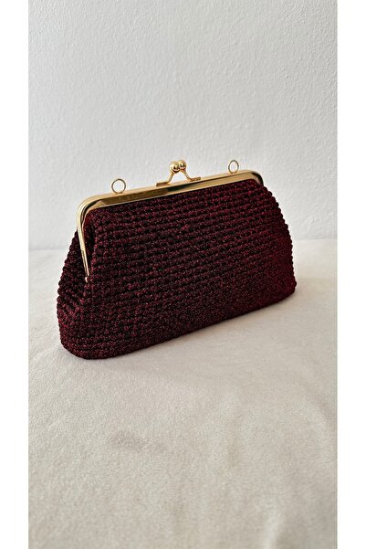 EL YAPIMI METAL BURSLU CLUTCH/POTRFÖY ÇANTA