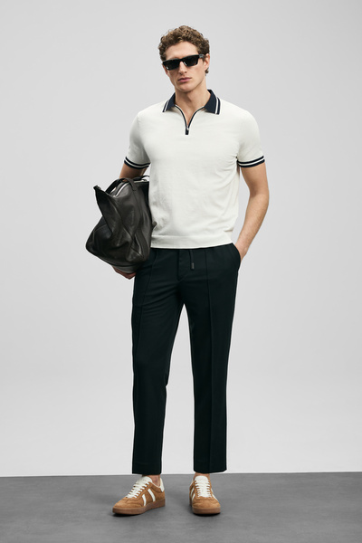 Lufian Simon Jogger Pants Slim Fit Navy Blue