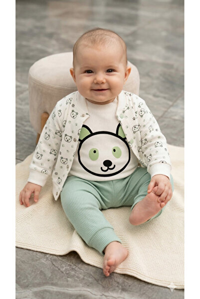 Harry&Millie طقم أطفال مكون من 3 قطع (قميص وسترة) هدية للأطفال