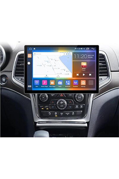 Generic شاشة أندرويد لسيارة جيب جراند شيروكي موديل 13 بوصة 2014-2017