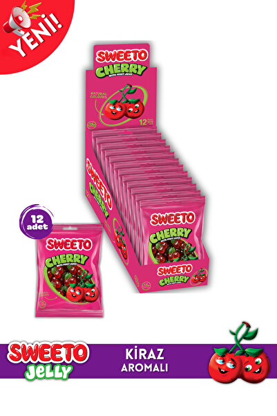 SWEETO Jelly Cherry / Kiraz 80g x 12