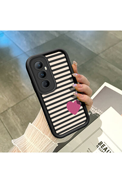 ucuc حافظة سيليكون سوداء متوافقة مع Realme C65 4G مقاومة للصدمات مع حماية للك...