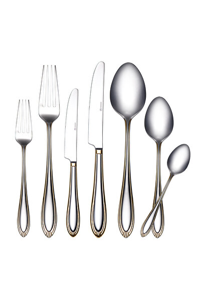 KORKMAZ İmperia Gold 84 Parça Çatal Kaşık Bıçak Seti A2155