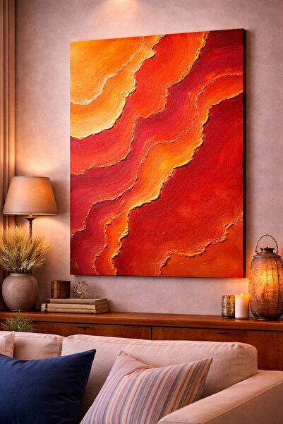 Mgi Design Tablou modern abstract pe pânză – Pictură decorativă abstractă de ...