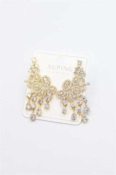 MENESSA Jewelled Earrings - Gold