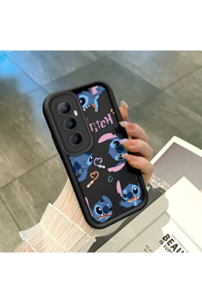 ucuc حافظة سيليكون سوداء متوافقة مع Realme C65 4G مقاومة للصدمات مع حماية للك...