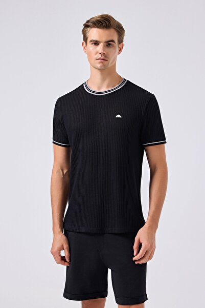 Ellesse تي شيرت تريكو رجالي 6SM5046-BK