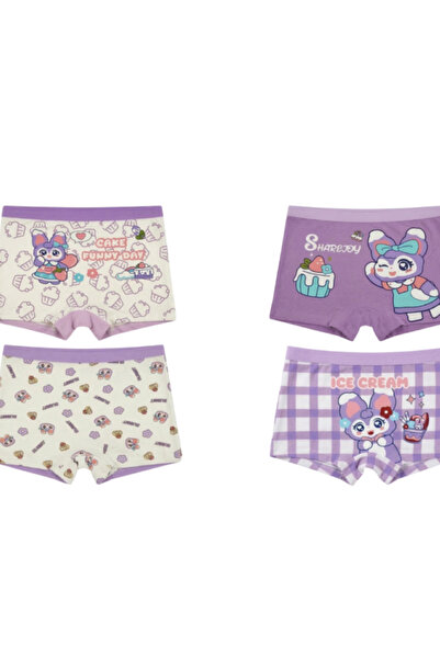 Bidani Pure Cotton Soft Comfort Panties – 4 PC Girl - 2Y to 9Y