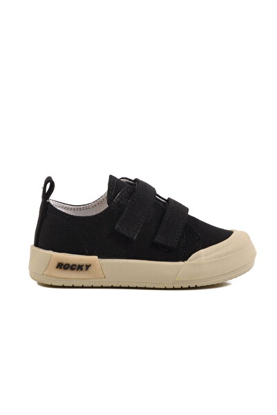 Aspor Black Velcro Unisex Children's Sports Shoes