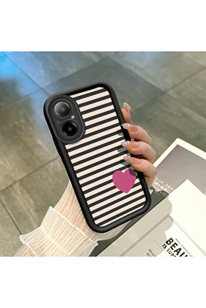 ucuc حافظة سيليكون سوداء متوافقة مع Realme C67 4G مقاومة للصدمات مع حماية للك...