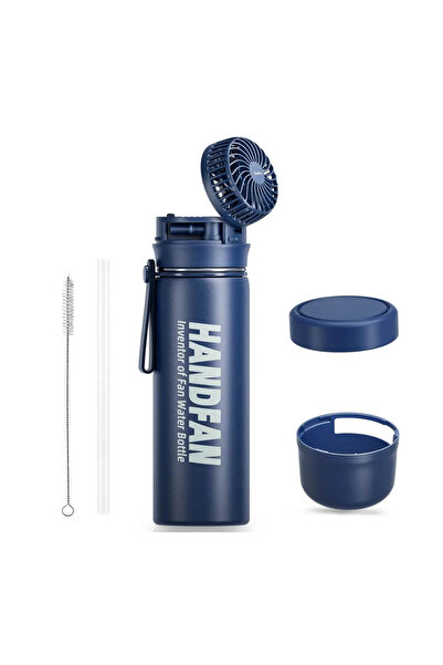 HandFan Water Bottle with Fan 12 oz/24 oz Hot & Cold