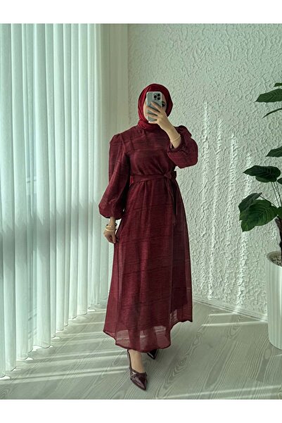 Queyla GÜNÇİÇEK BALON KOL ELBİSE