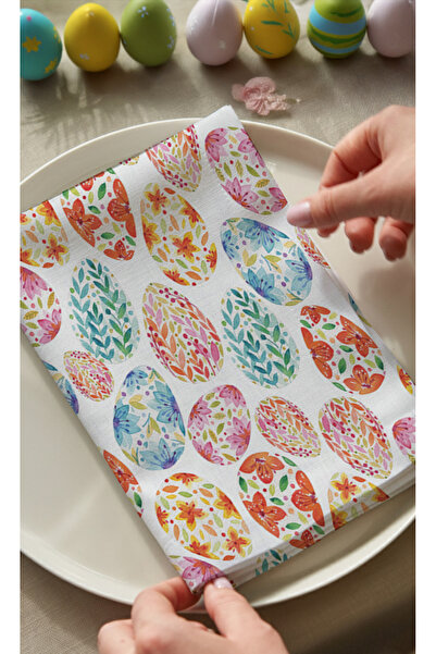 Markaev Easter Eggs Cotton Piece 4-Piece Napkin Set