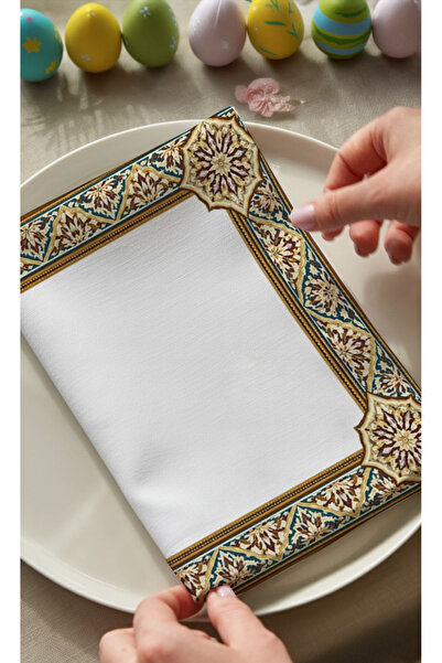 Markaev Ramadan Flower Cotton Piece 6-Piece Napkin Set