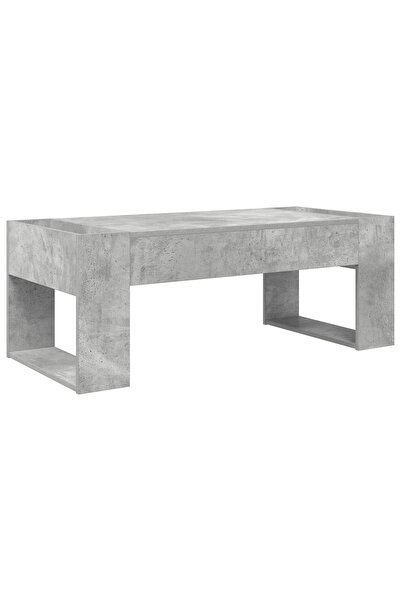 vidaxl Masă de cafea Gri din beton 110 x 50 x 41 cm Lemn compozit