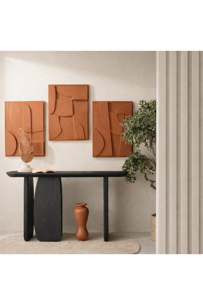 Generic طاولة كونسول داستن المصنوعة من الأسمنت الدقيق