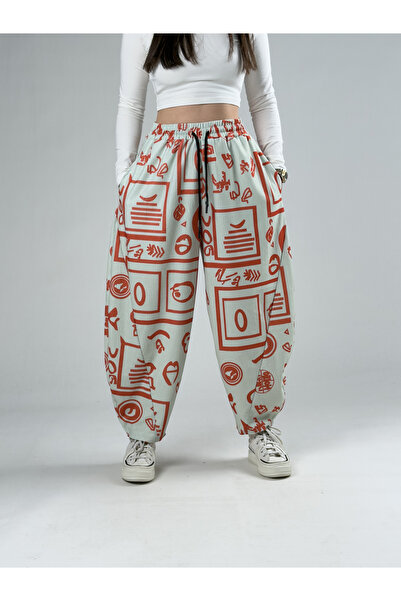 COCOPELLI Ethnic Tablo Patchwork Women's Trousers Coc2963