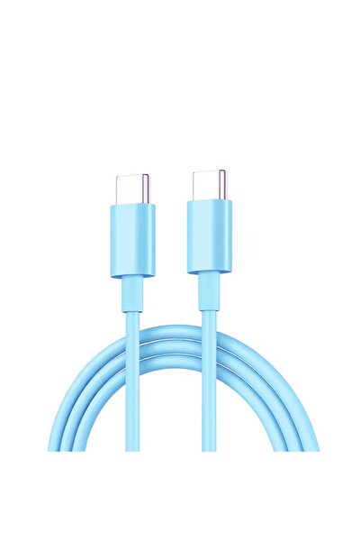 Choice 1m Blue PD 60W Type C to Type C Cable For IPhone 15 16 Fast Charging F...