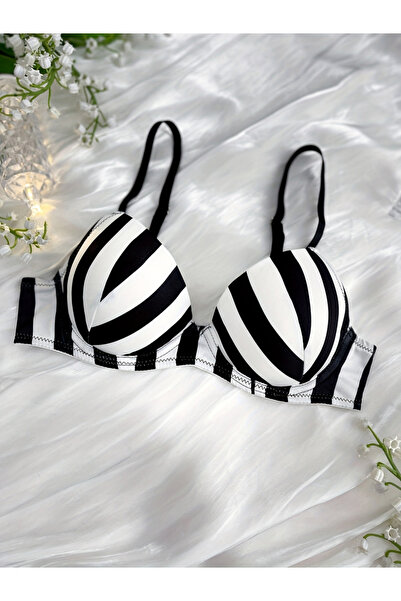 Take Two By Styli Striped Padded Wired Regular Bra