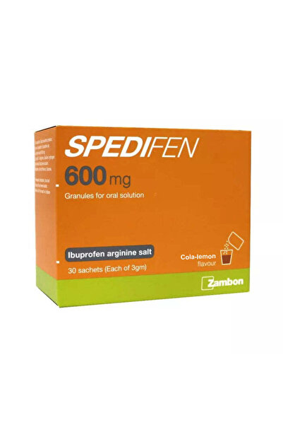 Spedifen 600MG GRANULES COLA-LEMON 3G 30'S