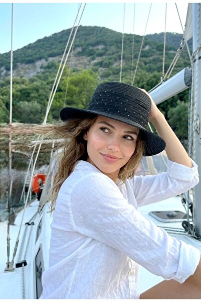 LAGRANZE Luna Gondol – Γυναικείο Ψάθινο Καλοκαιρινό Καπέλο με Φαρδύ Γείσο