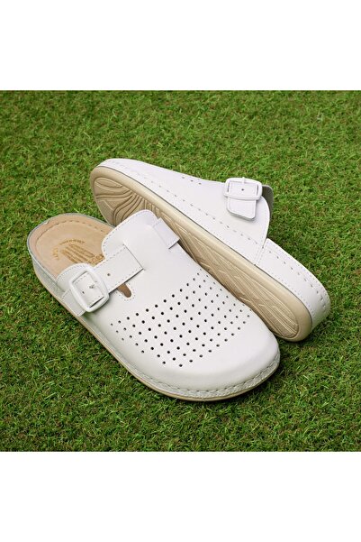 Tellus Men's Genuine Leather Clogs, Anatomical Insole, 30-09