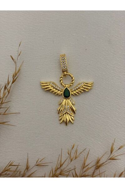 stainless steell Zircon Stone Detailed Steel Ajda- Bracelet Charm / Pendant