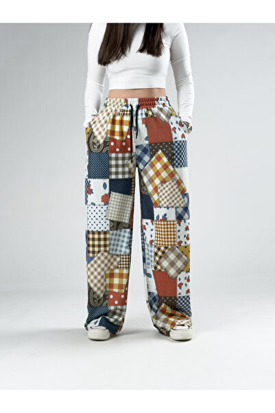 COCOPELLI Colorful Women's Patchwork Oversized Pants Coc2955