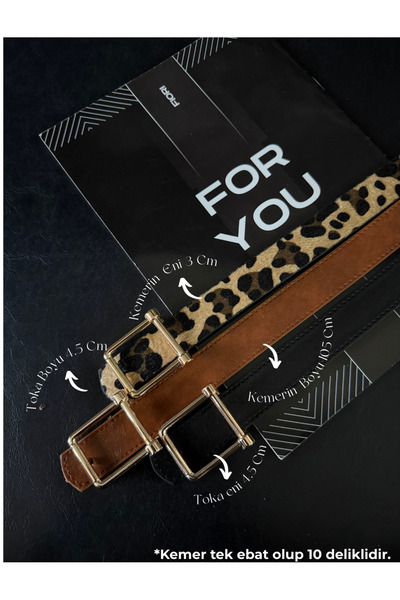 Fiori Kare Buckled Women's Belt I, Pants Belt I, Jacket Belt I, Dress Belt I