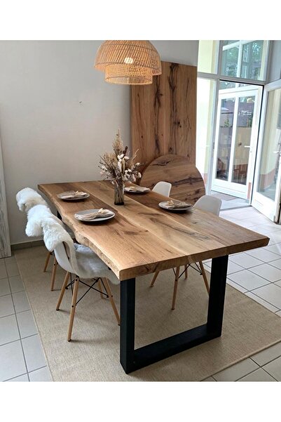 BRK Design Mutfak Masası Yemek Masası Balkon Masası Ahşap