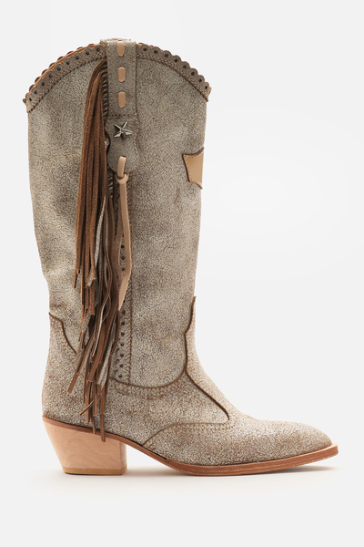 Bestyle Sara Handmade Leather Sole Genuine Craxt Print Cowhide Leather Si Tas...