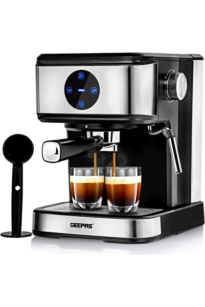 Geepas 1.5L Digital Cappuccino Maker 850W 20 Bar Pressure