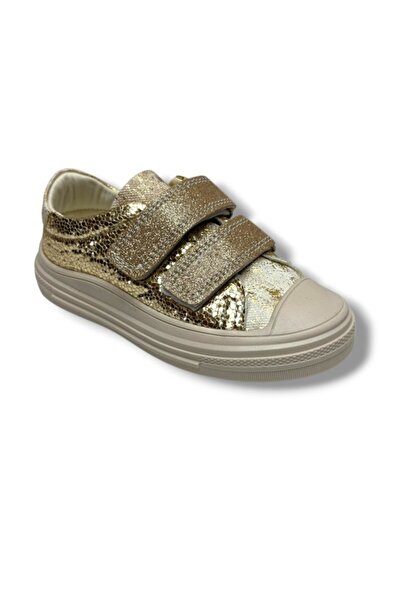 Cakgo Arzen 150-26 Glittery sequin double velcro Anatomical girl's shoes 26-30