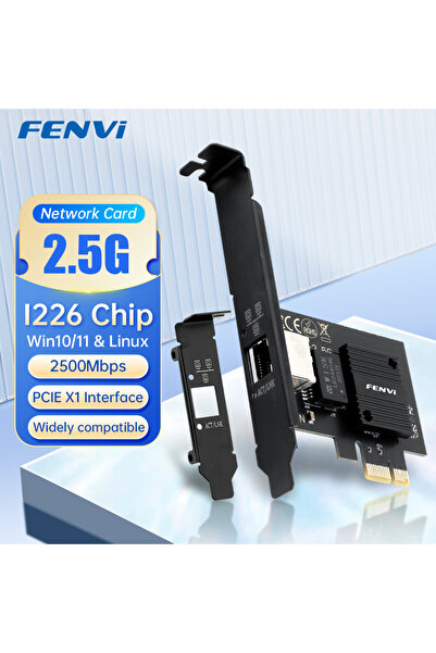 Choice بطاقة شبكة FENVI 2.5G PCI-E إلى RJ45، شريحة I226، إيثرنت جيجابت 100/10...