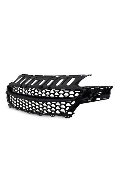 Jom Grilă radiator fără emblemă, neagră, compatibilă cu Opel Corsa E începând...