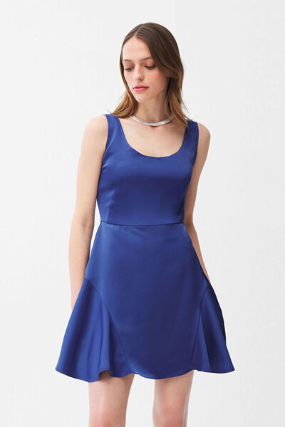 adL Kolsuz Godeli Mini Elbise