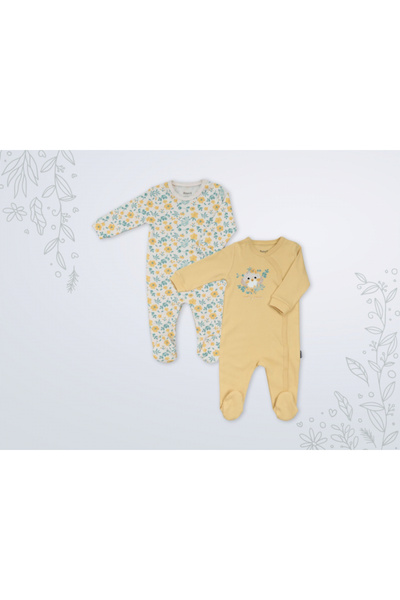 Micii Ștrumfi Set de 2 Salopete cu Botoșei - Pretty Voice