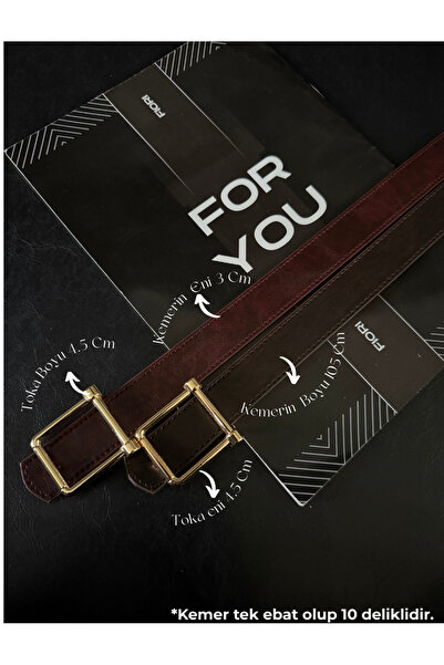 Fiori Kare Buckled Women's Belt I, Pants Belt I, Jacket Belt I, Dress Belt I