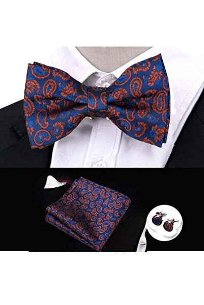 Arabest Men Ties Silk Necktie Set with Pocket Suqare Cufflinks Formal