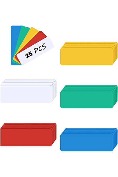 Arabest 25Pack Dry Erase Magnetic Labels Magnets Sticker Magnetic Name Tags, ...