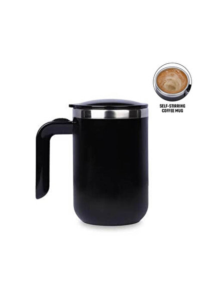 Hans Larsen CAFFE - Auto-Stirring Coffee Mug - Black