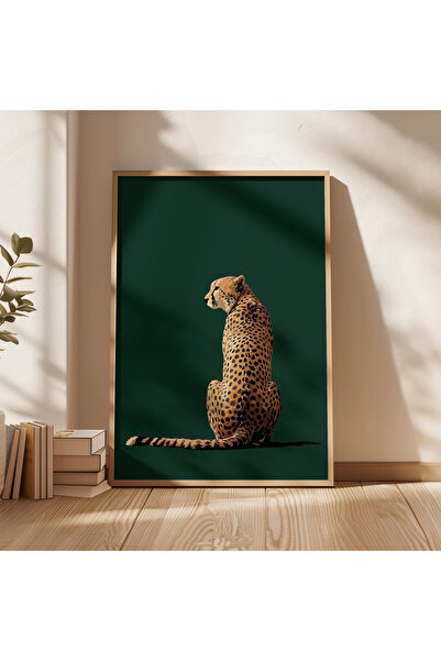 Tuba Decor Εικονογράφηση τσιτάχ με ξύλινο πλαίσιο ενός τεμαχίου