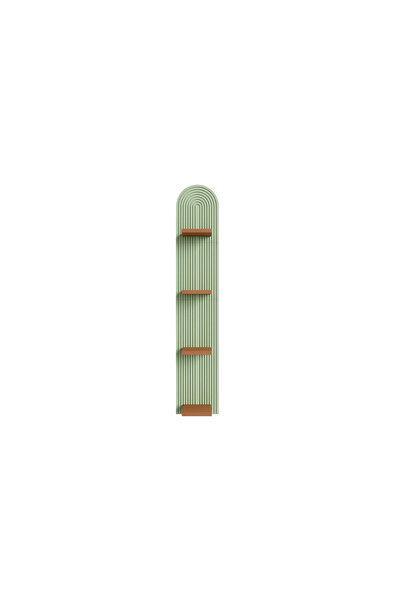 Fibrika Store Vertex Modern Duvar Saksılığı & Dekoratif Bitki Rafı yeşil kahv...
