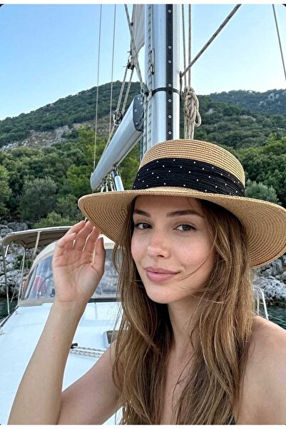 LAGRANZE Luna Gondol – Women's Wide Brim Straw Summer Hat