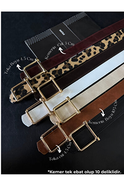 Fiori Kare Buckled Women's Belt I, Pants Belt I, Jacket Belt I, Dress Belt I