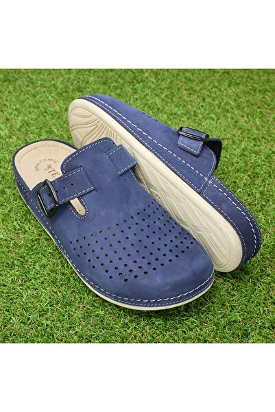 Tellus Men's Genuine Leather Clogs, Anatomical Insole, 30-09